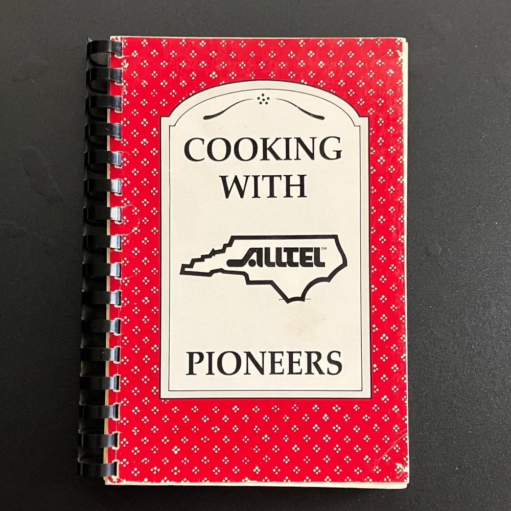 North Carolina Alltel Pioneers Business Community Cookbook 1988 Spiral Bound